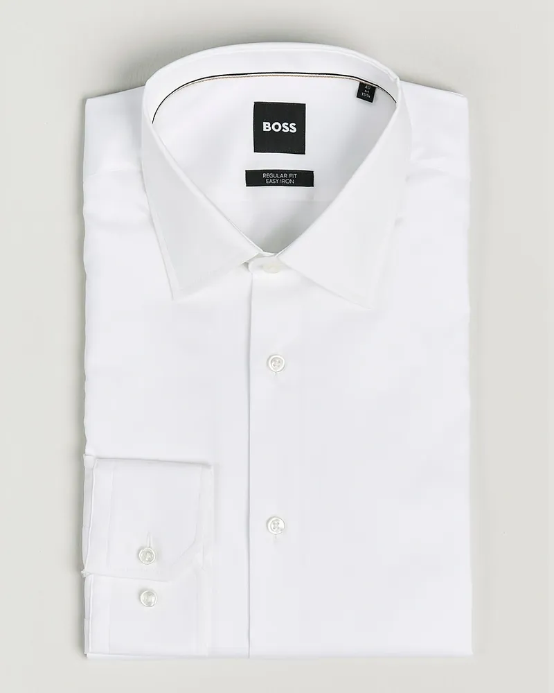 HUGO BOSS Joe Regular Fit Shirt White Weiß