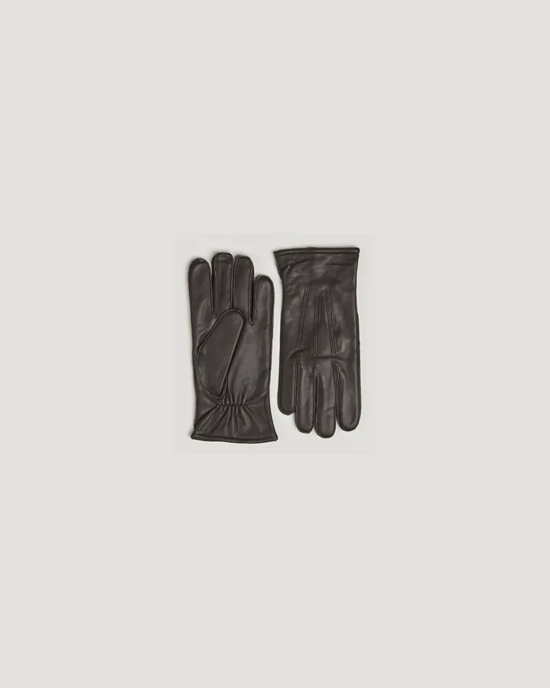 J.Lindeberg Milo Leather Glove Mole Braun