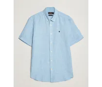 Douglas Leinen Kurzarm Shirt Light Blue