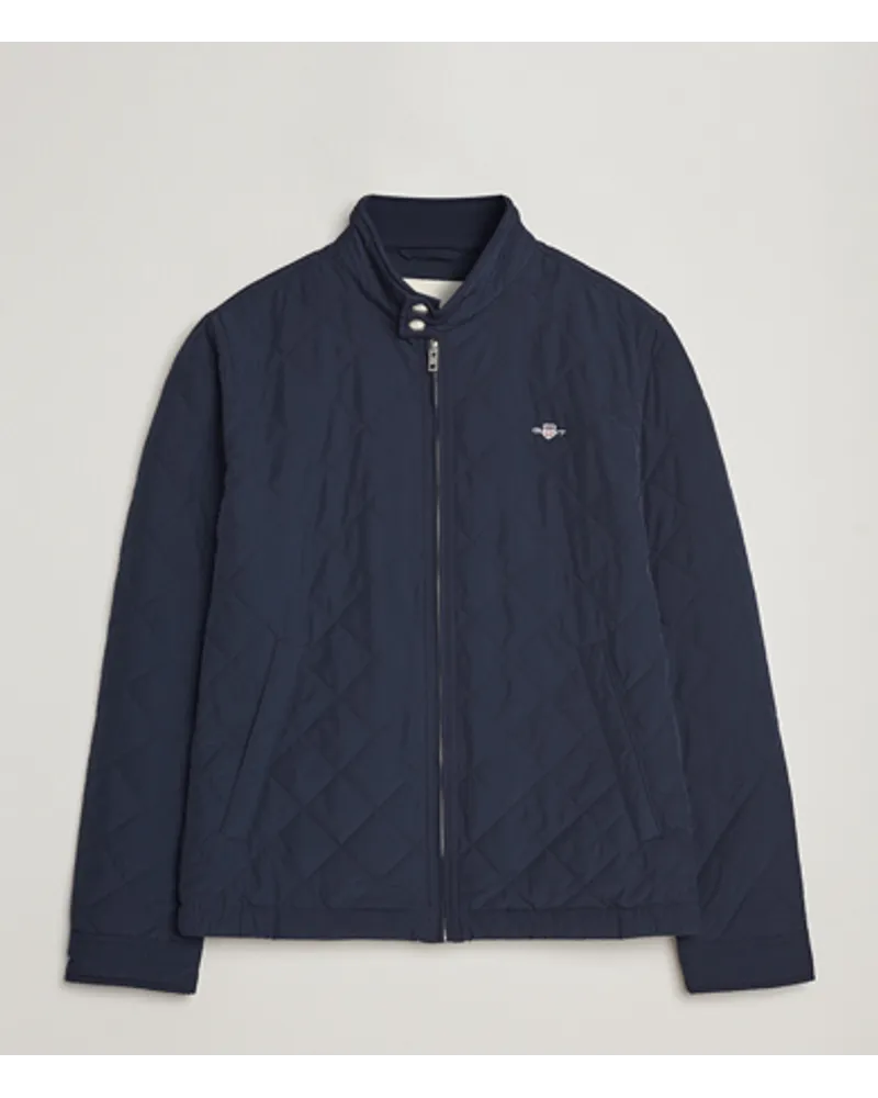 Gant The Quilted Windcheater Evening Blue Blau