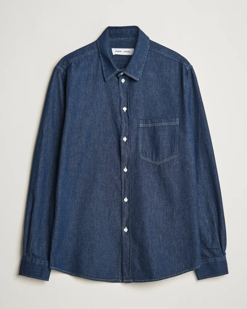 Samsøe & Samsøe Ryan Chambray Shirt Salute Blue Blau