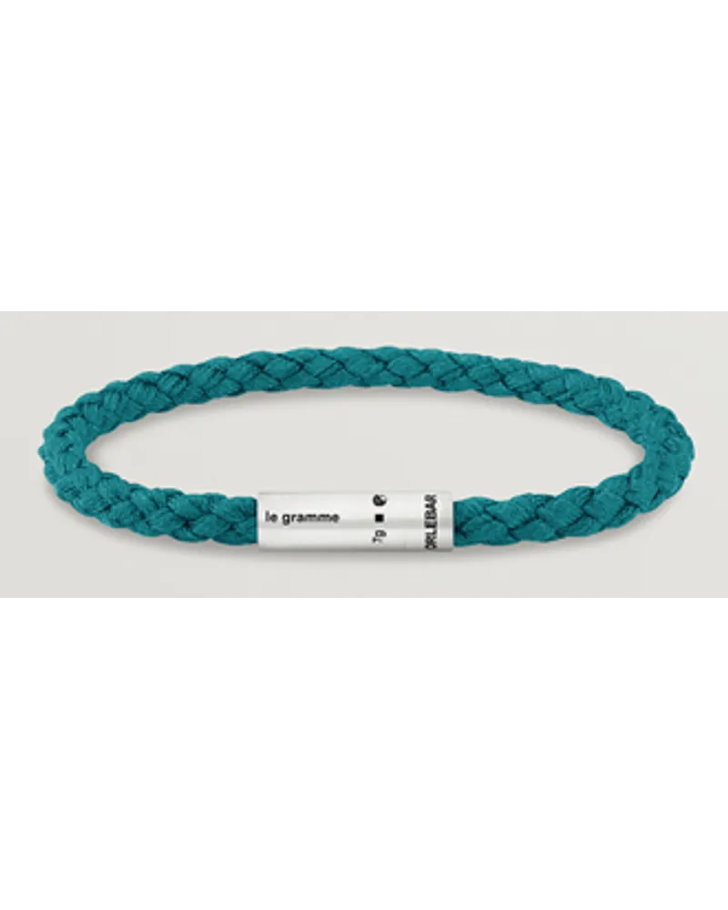 Le Gramme x Orlebar Brown Nato Bracelet Navy/Teal GrüN