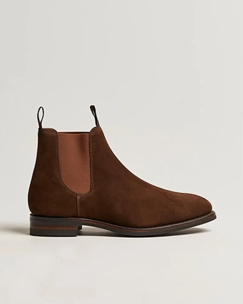 Loake 1880 Chatsworth Chelsea Boot Tobacco Suede Braun