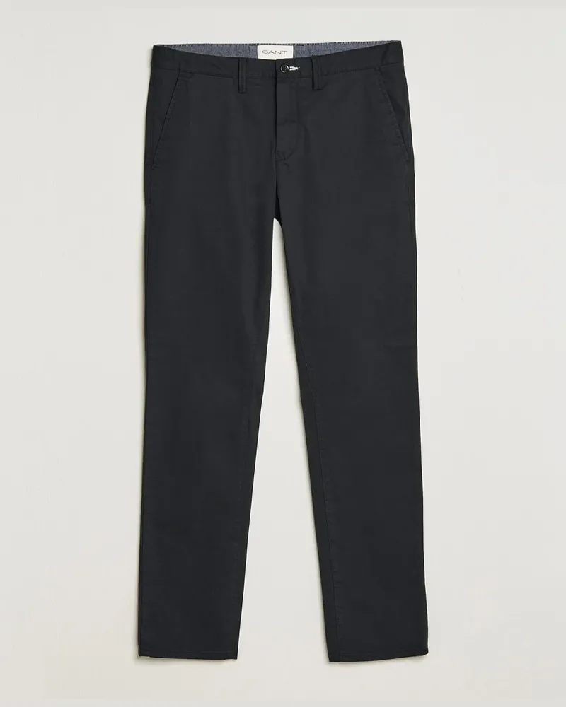 Gant Slim Fit Twill Chino Black Schwarz