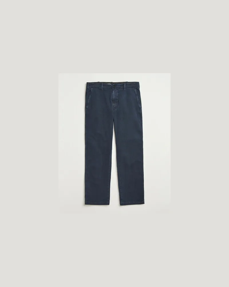 Stone Island Cotton Twill Stretch Chino Navy Blau