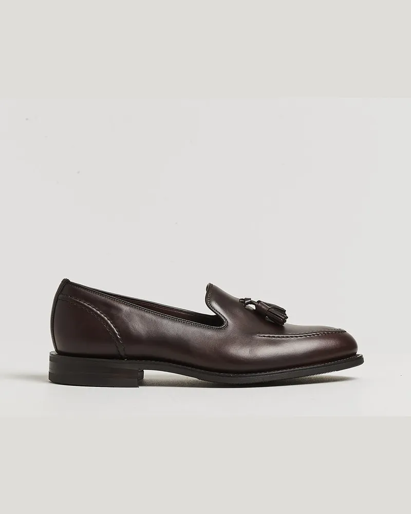 Loake 1880 Brunel Leather Tassel Loafer Dark Brown Braun