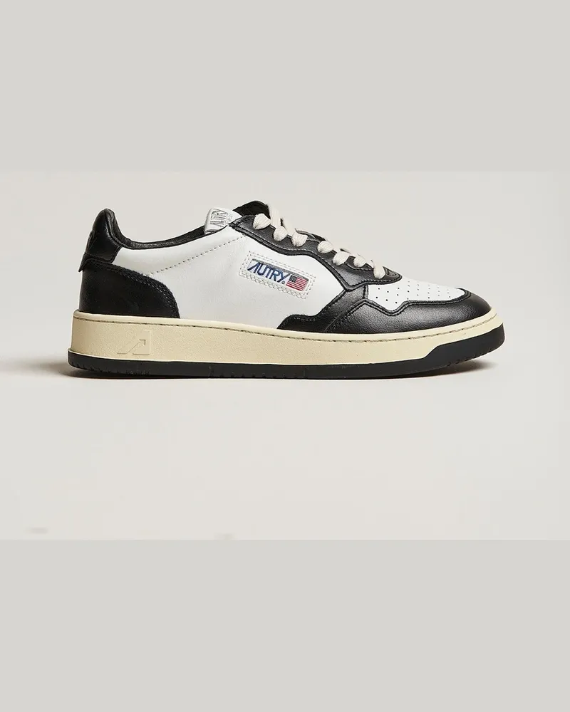 AUTRY Medalist Low Sneaker White/Black Weiß