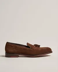 Loake 1880 Russell Tassel Loafer Polo Oiled Suede Braun