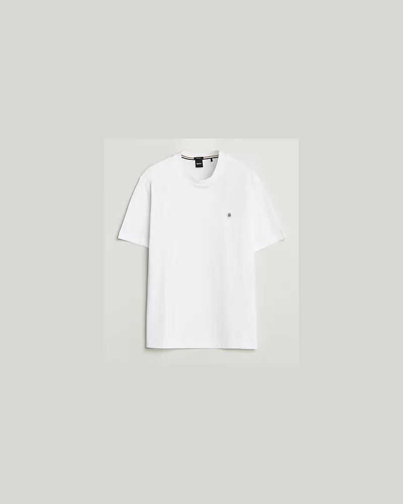 HUGO BOSS Taut Regular Fit T-Shirt White Weiß