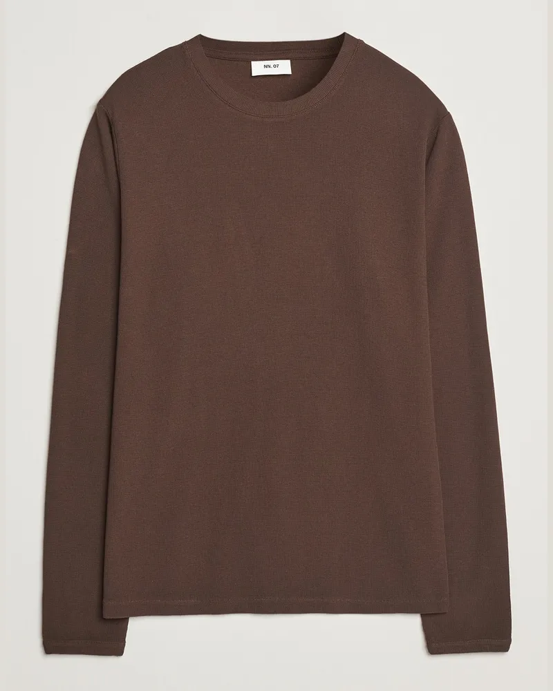 NN 07 Clive Knitted Sweater Demitasse Brown Braun