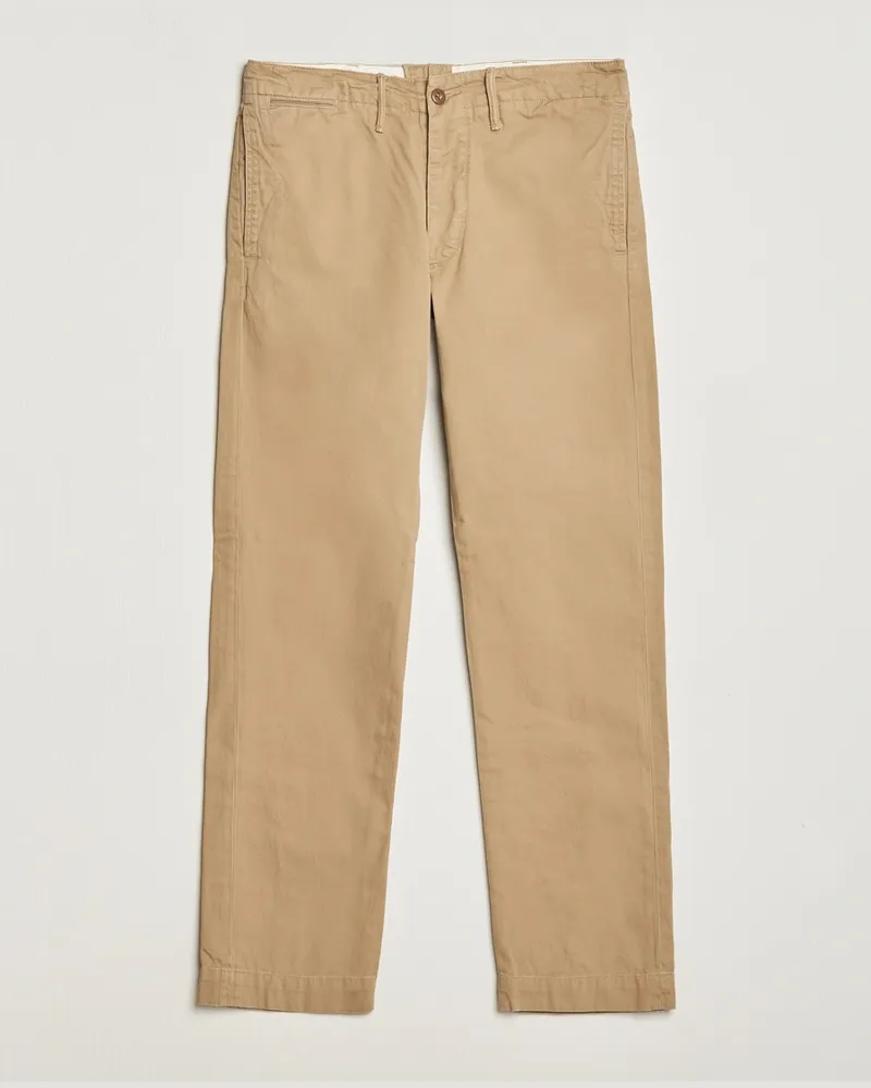 RRL Officers Flat Pant New Military Khaki Beige