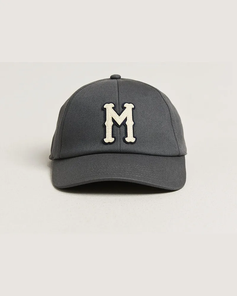 Moncler College Logo Baseball Cap Grey Grau