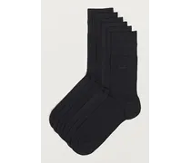 6-Pack Baumwoll Socks Black