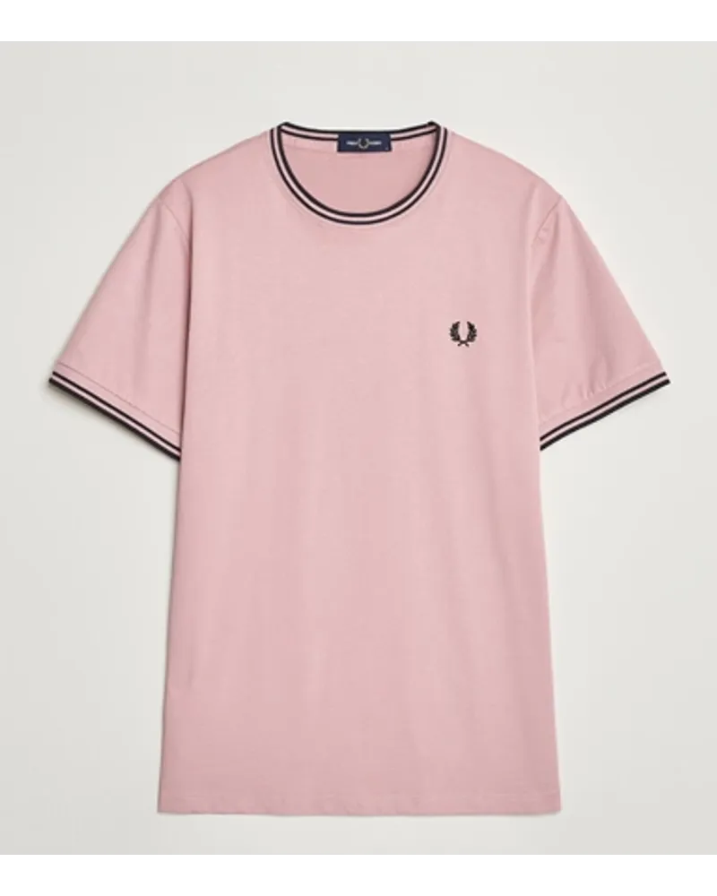 Fred Perry Twin Tipped T-Shirt Dusty Rose Pink Rosa