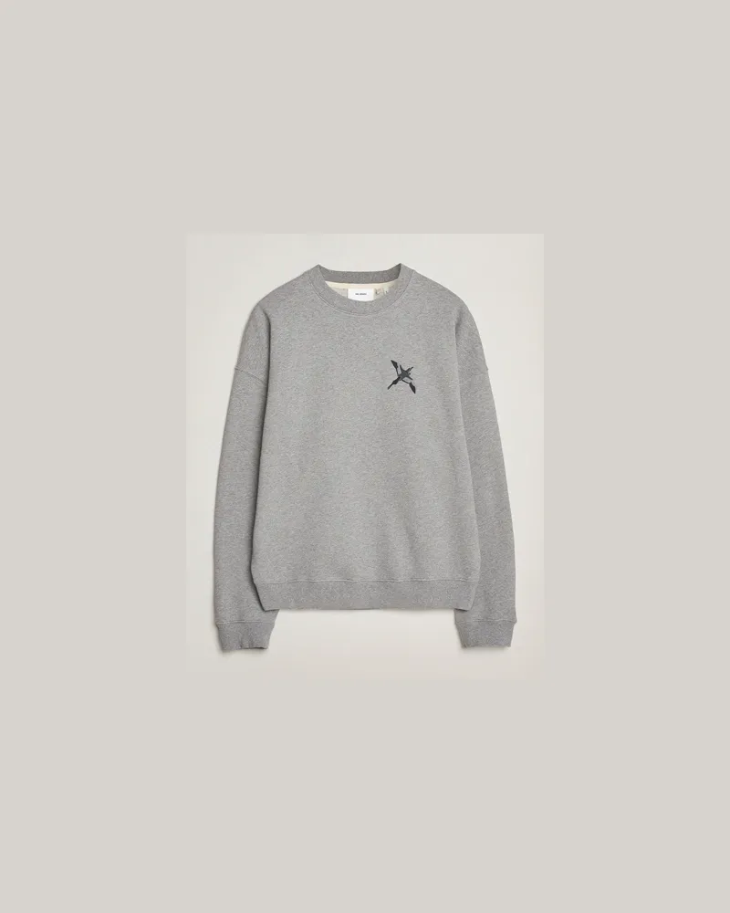 Axel Arigato Micro Bee Bird Sweatshirt Grey Melange Grau