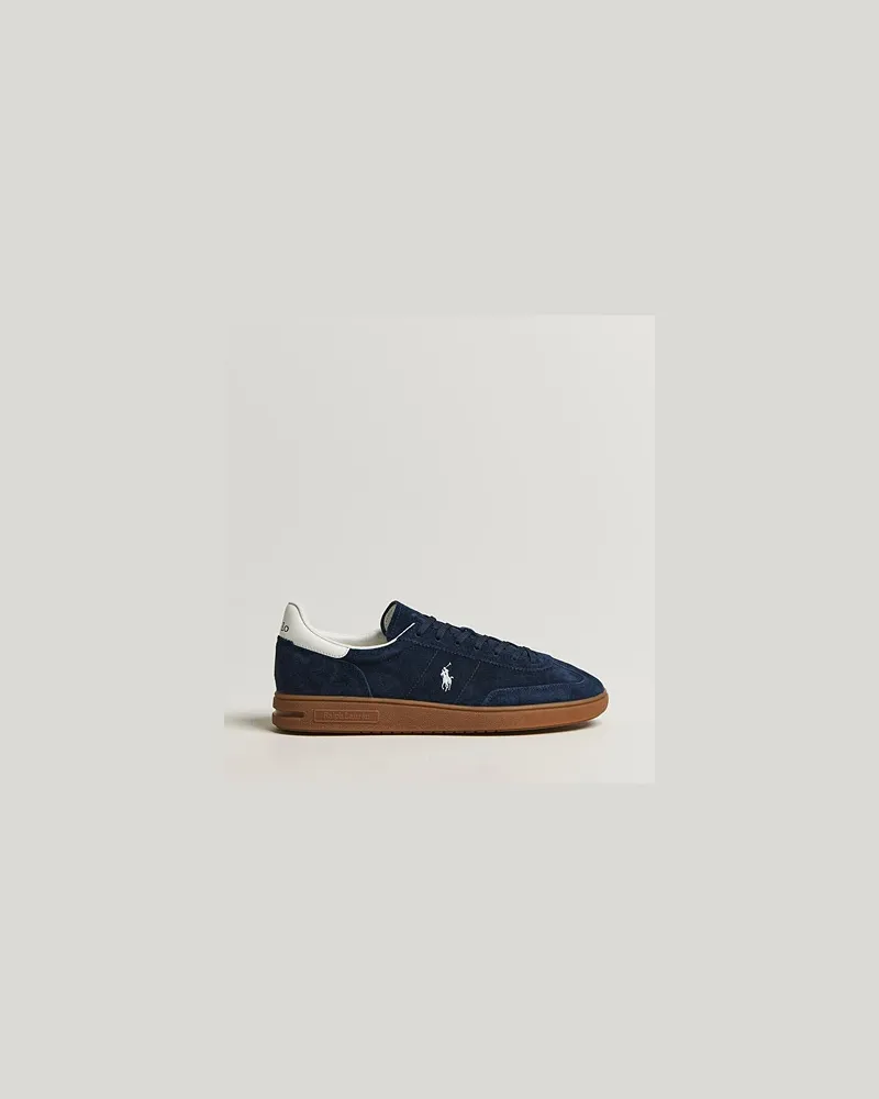 Ralph Lauren Bedford Suede Sneakers Navy/Deckwash White Blau