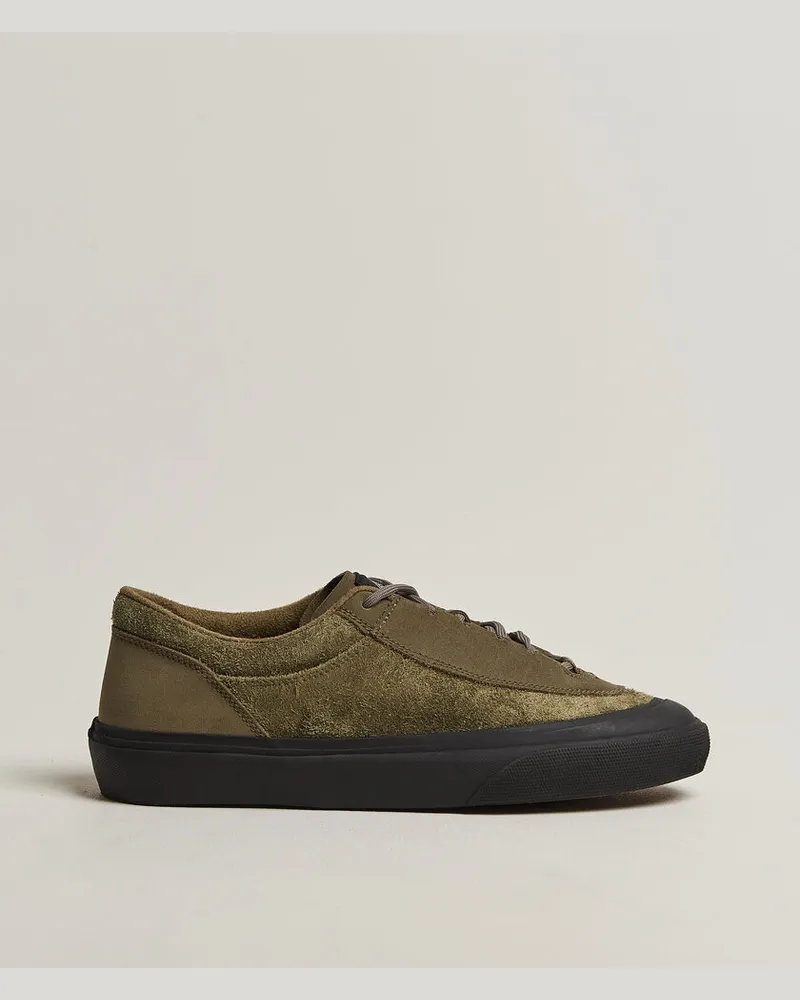 Stone Island Low Top Suede Sneaker Military Green Grün