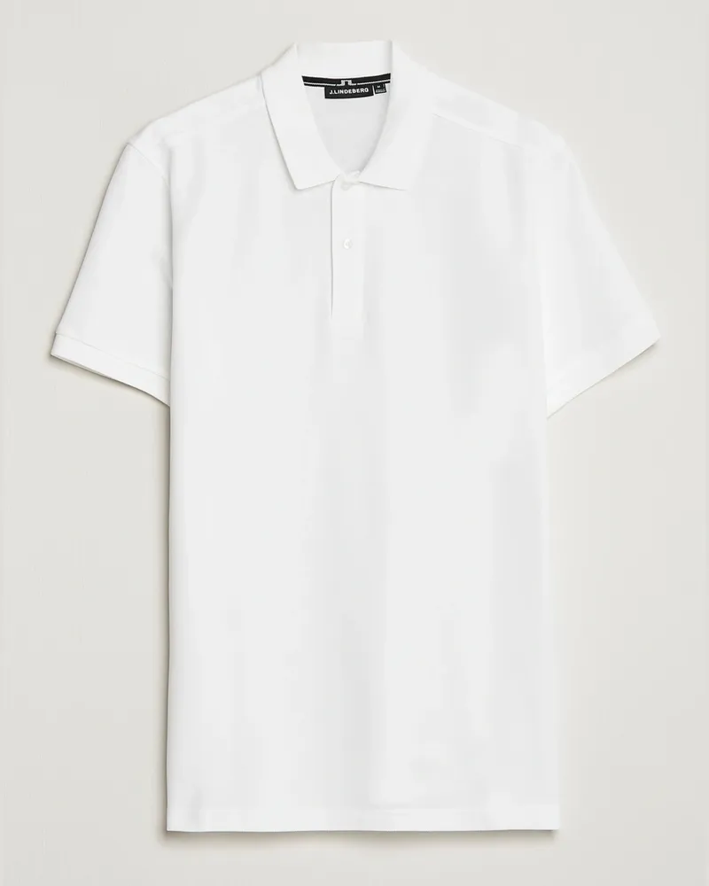 J.Lindeberg Troy Polo Pique White Weiß
