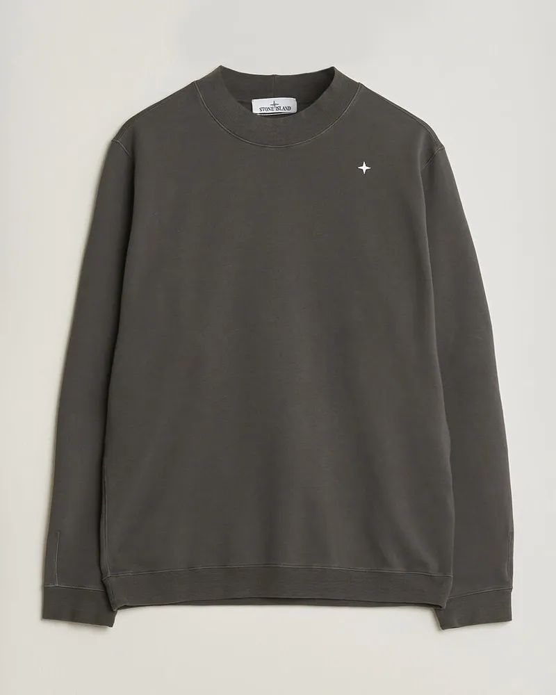 Stone Island Stellina Cotton Sweatshirt Charcoal Grau