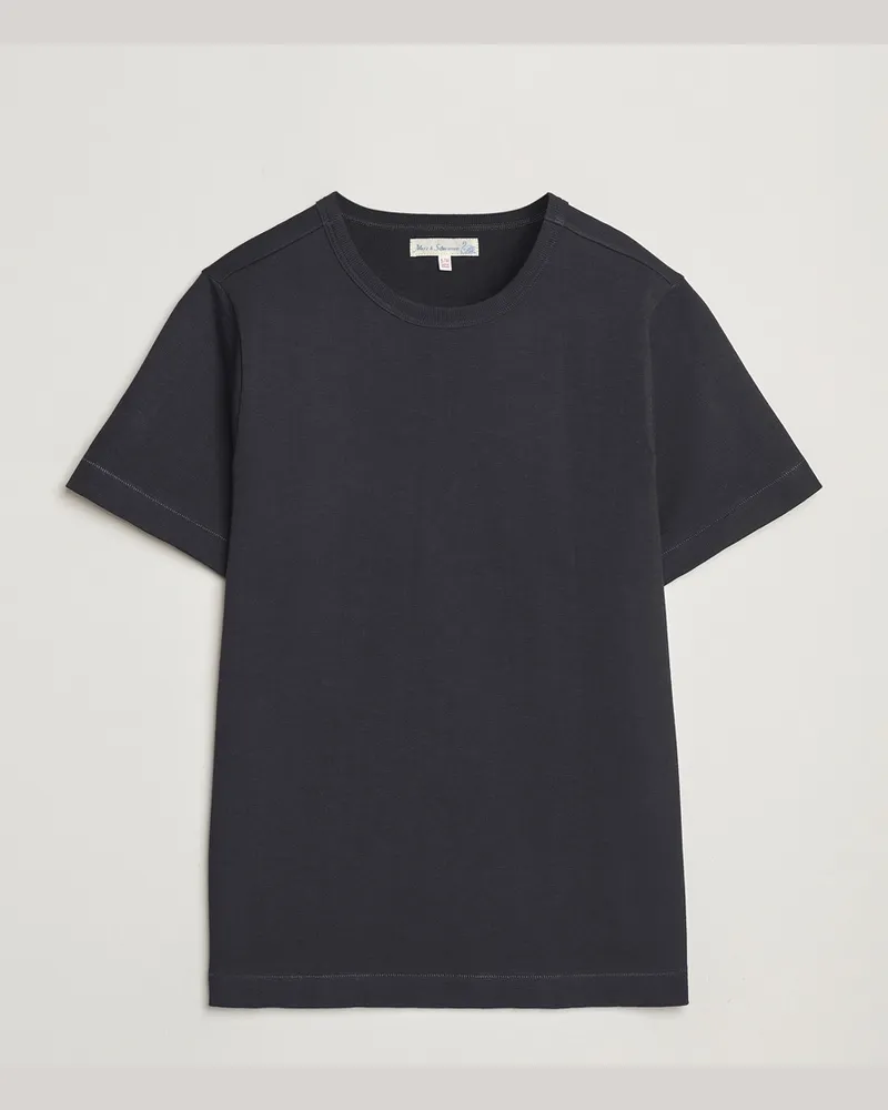 Merz b. Schwanen Relaxed Fit Loopwheeled Heavy T-Shirt Charcoal Grau
