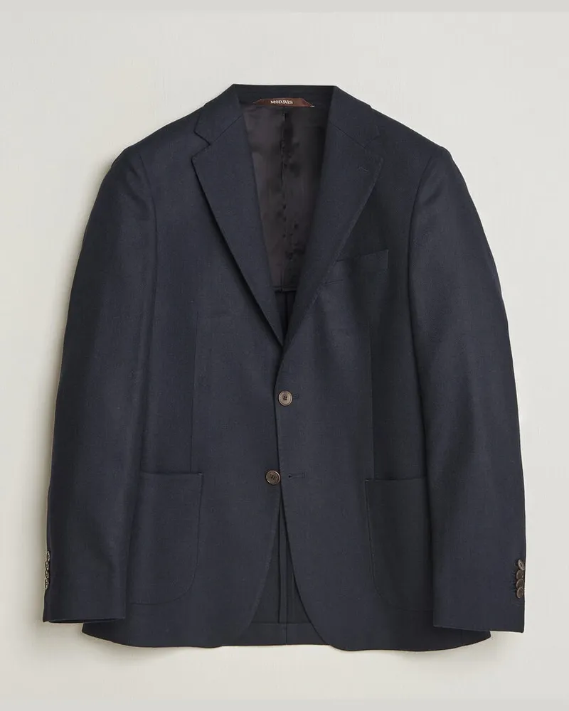 Morris Flannel Suit Blazer Navy Blau