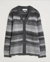 Samsøe & Samsøe Ari Mohair Striped Cardigan Grey Grau