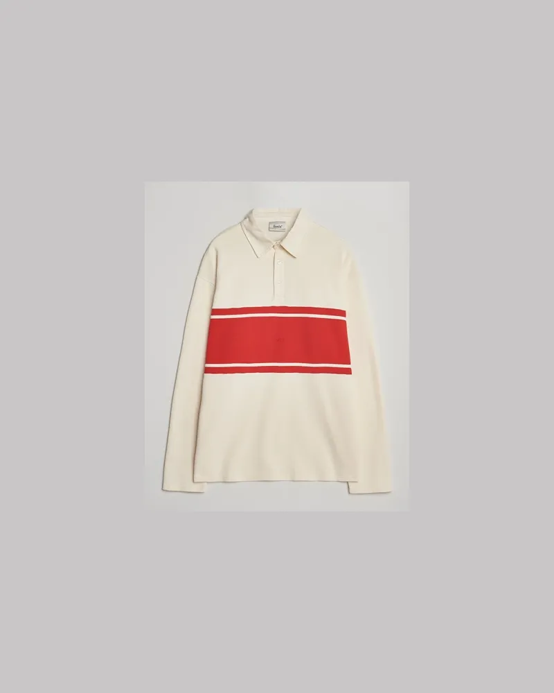 forét Match Rugby Sweatshirt Cloud/Red Weiß
