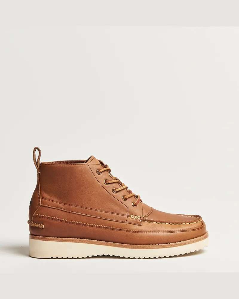 Ralph Lauren Ranger Leather Boots Polo Tan Braun
