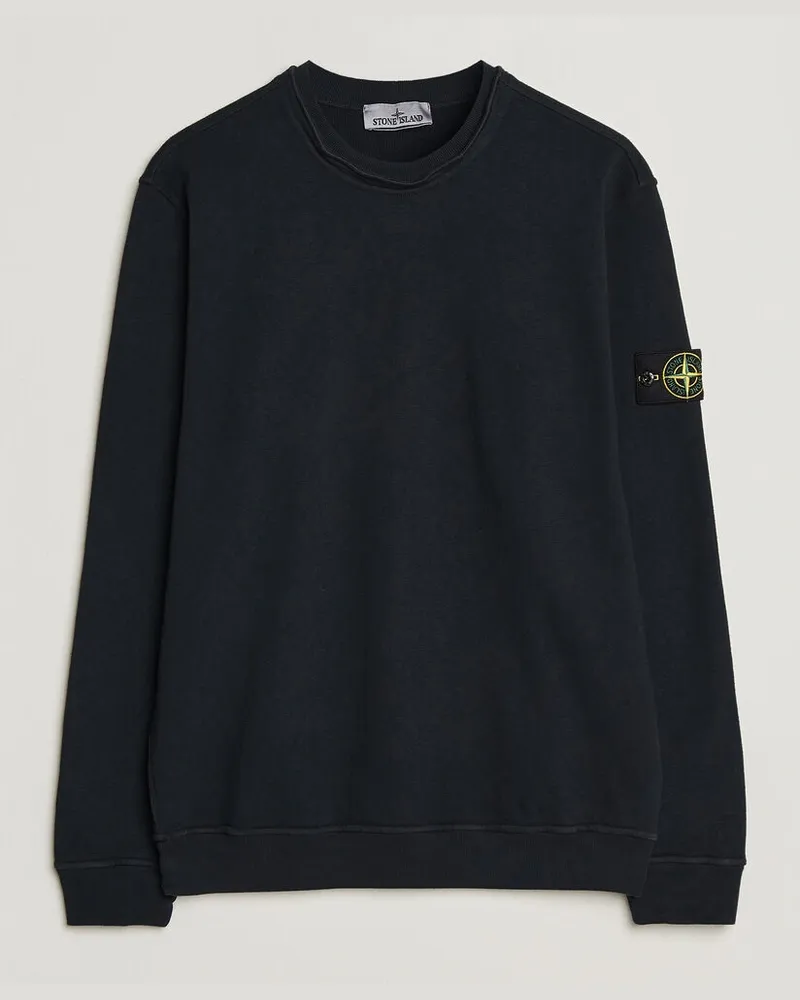 Stone Island Old Dyed Cotton Sweatshirt Navy Blau
