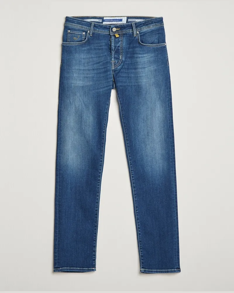 Jacob Cohën Nick 622 Slim Fit Stretch Jeans Stone Wash Blau