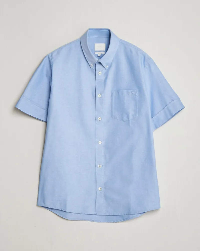 A.P.C. Jack Short Sleeve Shirt Light Blue Blau