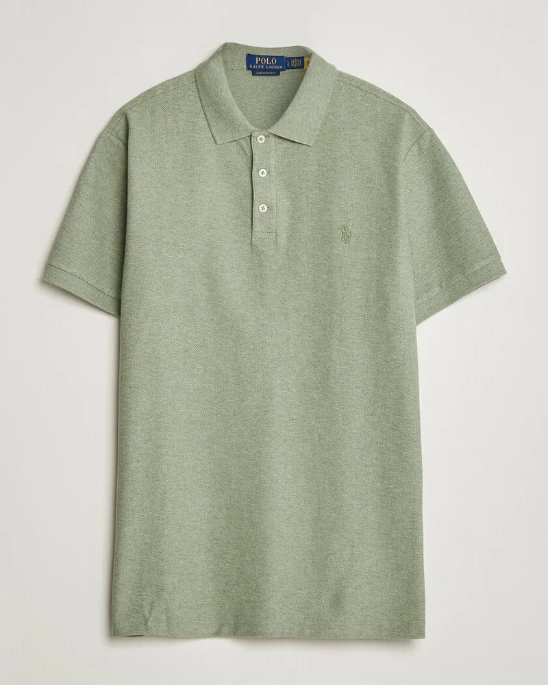 Ralph Lauren Honeycomb Texture Polo Greenery Heather Grün