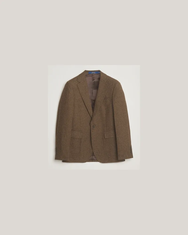 Ralph Lauren Single Breasted Guncheck Sportcoat Olive Grün