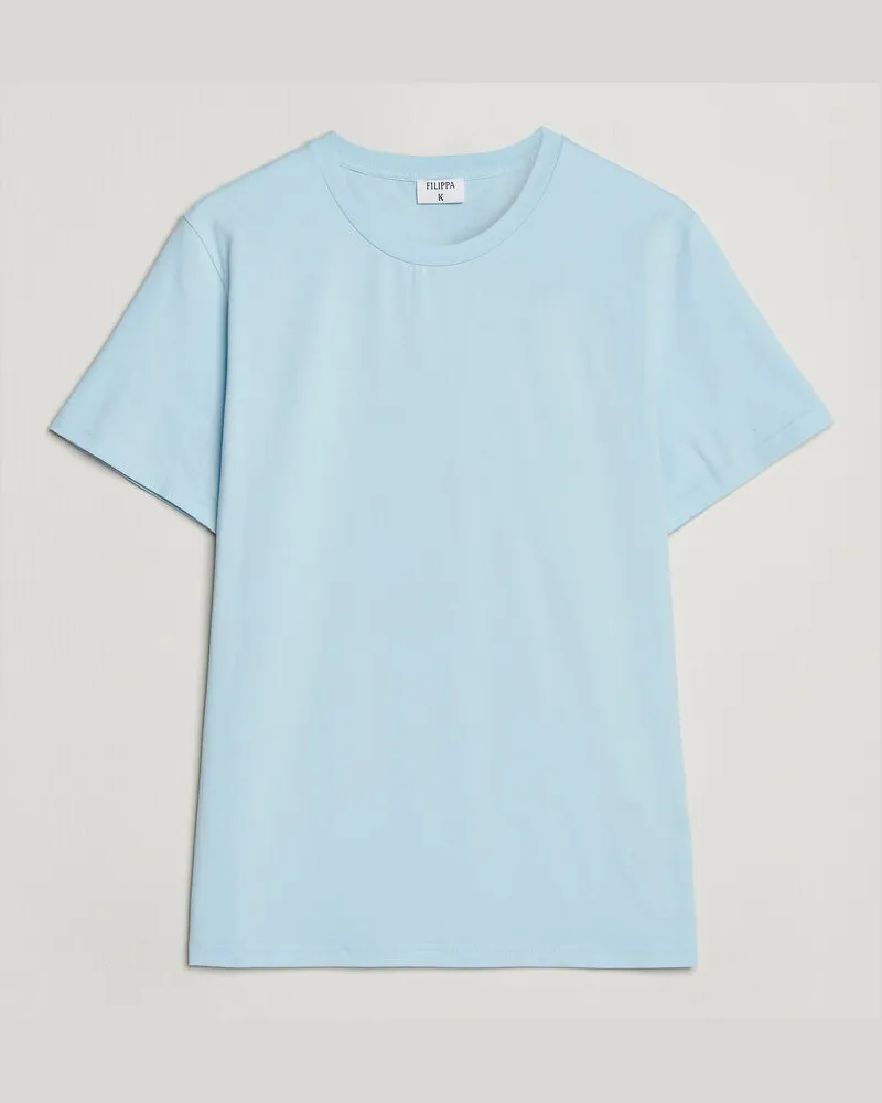 Filippa K Soft Lycra T-Shirt Frost Blue Blau