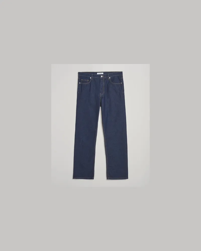 Kitsuné Straight Fit Japanese Denim Jeans Indigo Blau