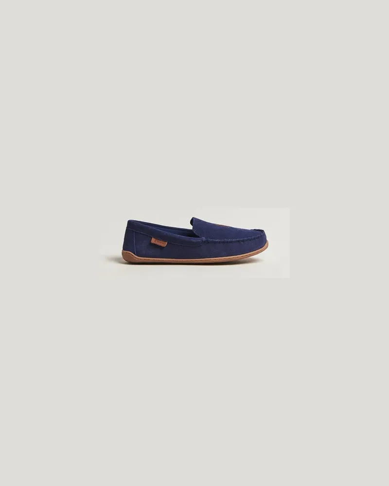 Ralph Lauren Brenan Slipper Navy Suede Blau