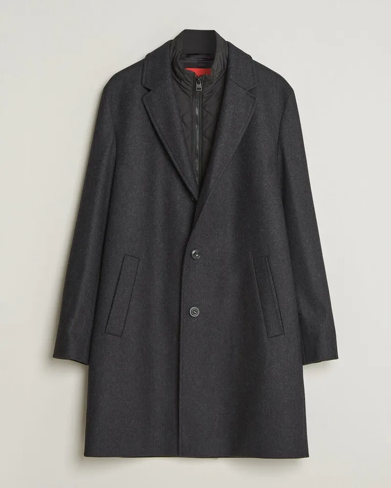 HUGO BOSS Milogan Bib Coat Black Schwarz