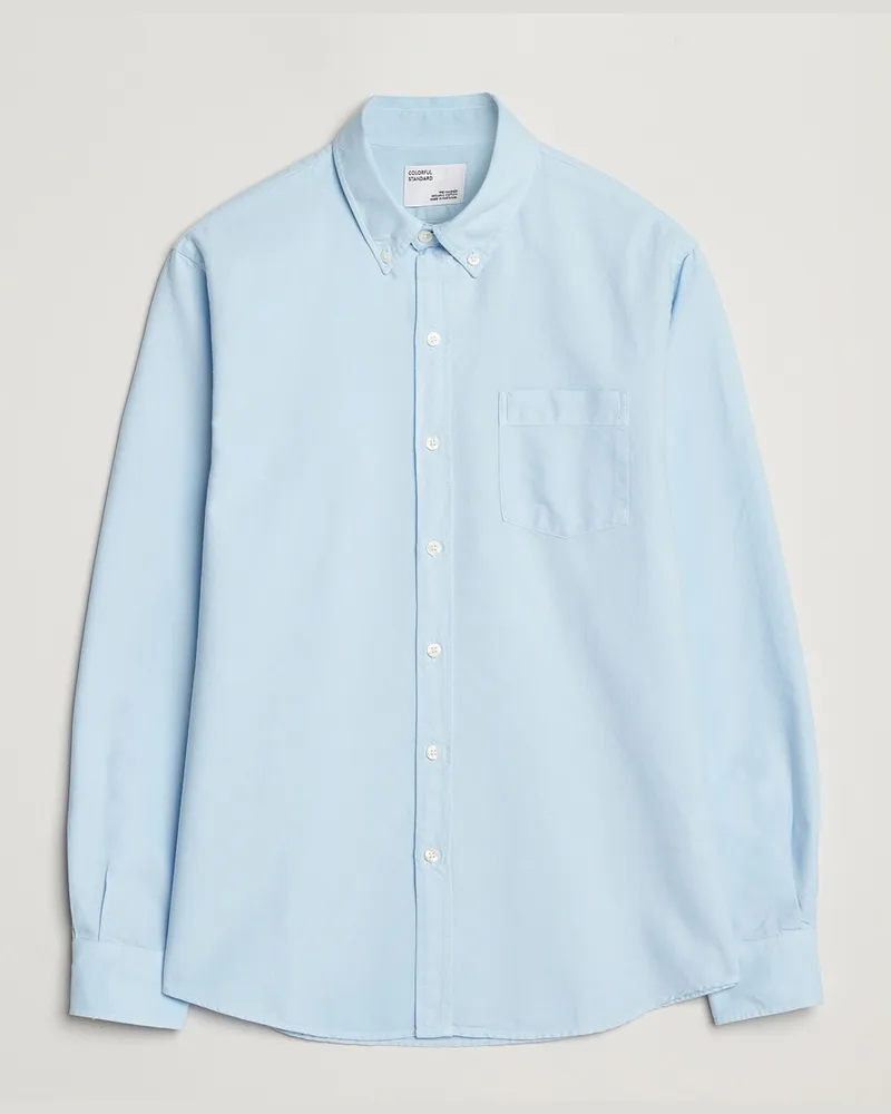 COLORFUL STANDARD Classic Organic Oxford Button Down Shirt Polar Blue Blau