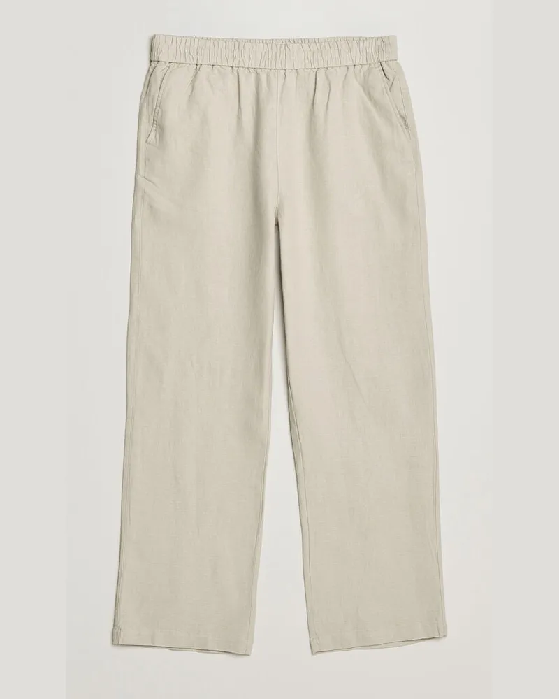 LES DEUX Linen Casual Pants Light Sand Beige