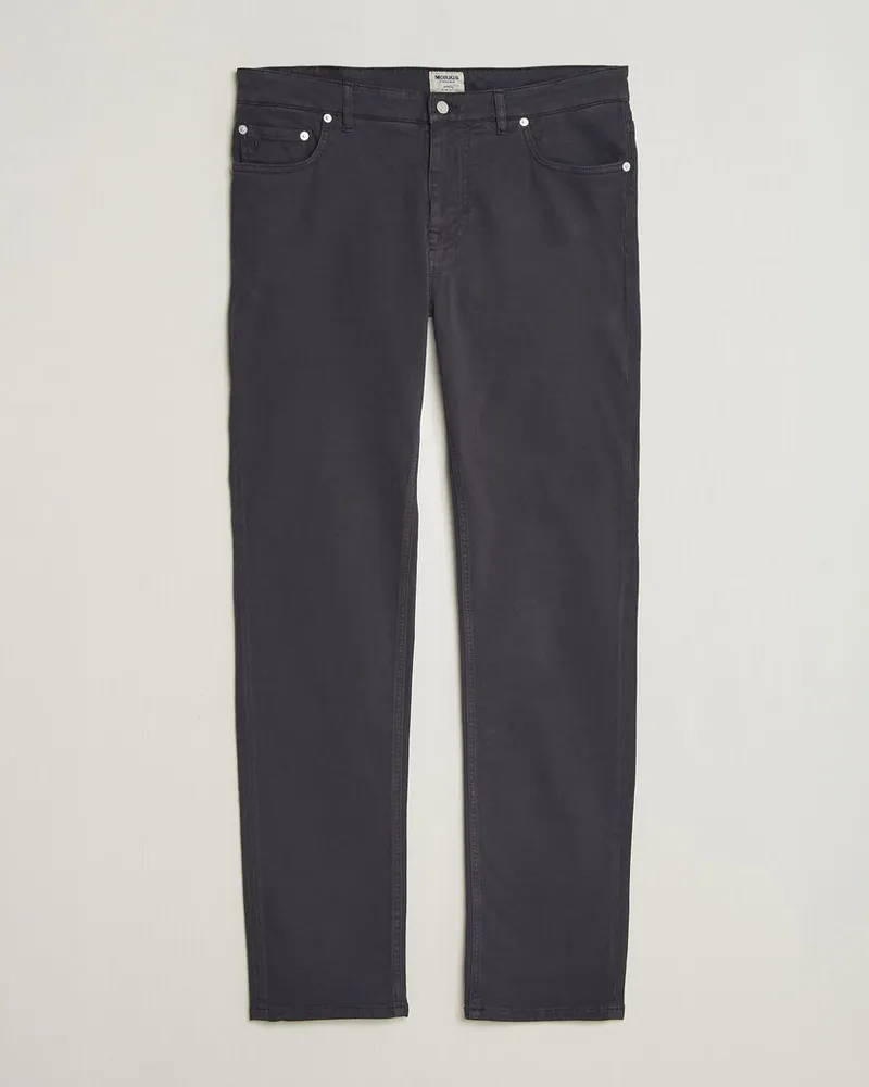 Morris James Brushed 5-Pocket Pant Blue Blau