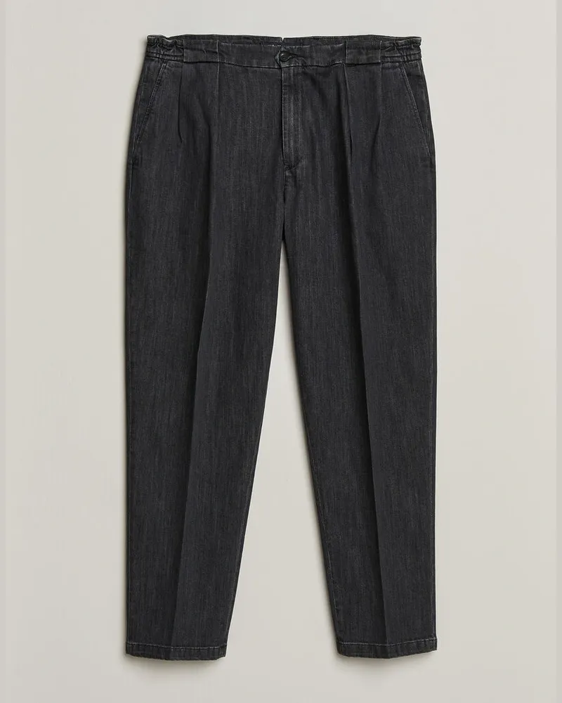 Briglia 1949 Portobello Loose Fit Denim Trousers Grey Grau