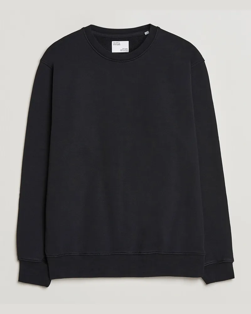 COLORFUL STANDARD Classic Organic Crew Neck Sweat Deep Black Schwarz