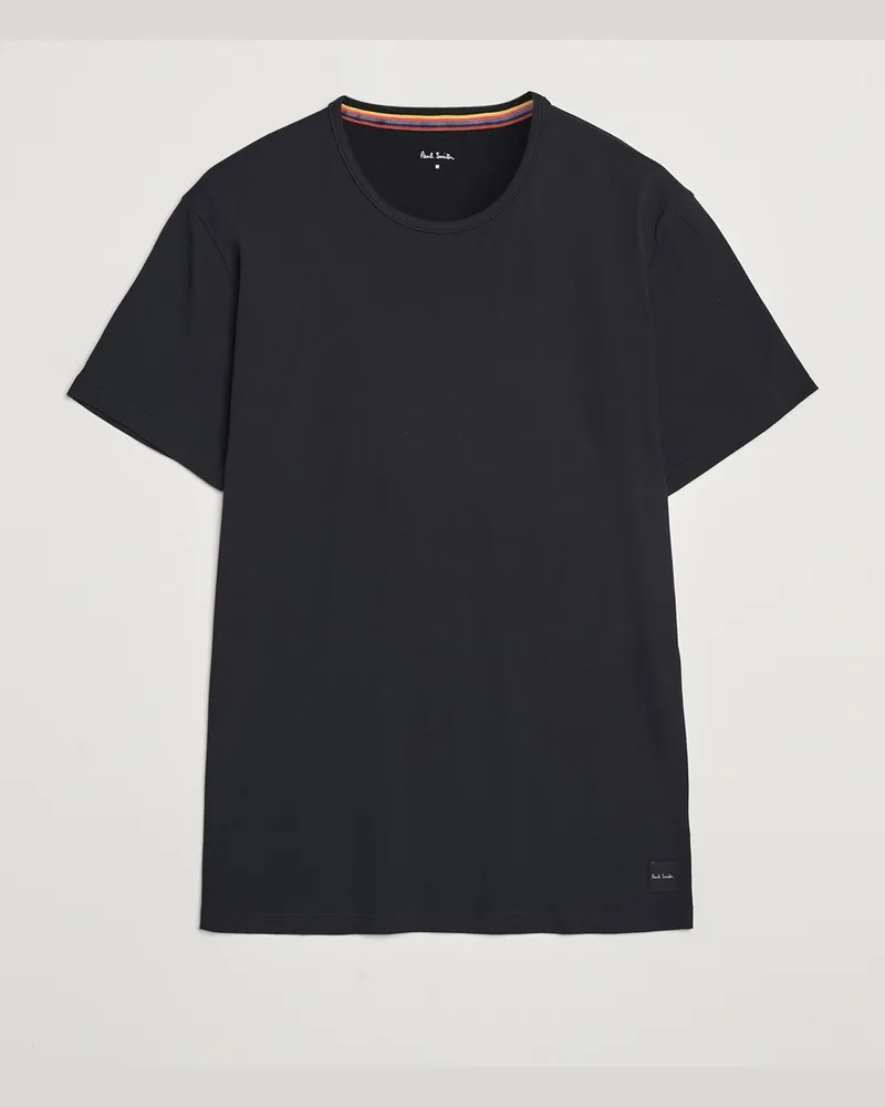 Paul Smith Artist Rib Crew Neck T-Shirt Black Schwarz