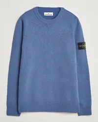 Stone Island Stricked LambWoll Sweater Mid Blue Blau