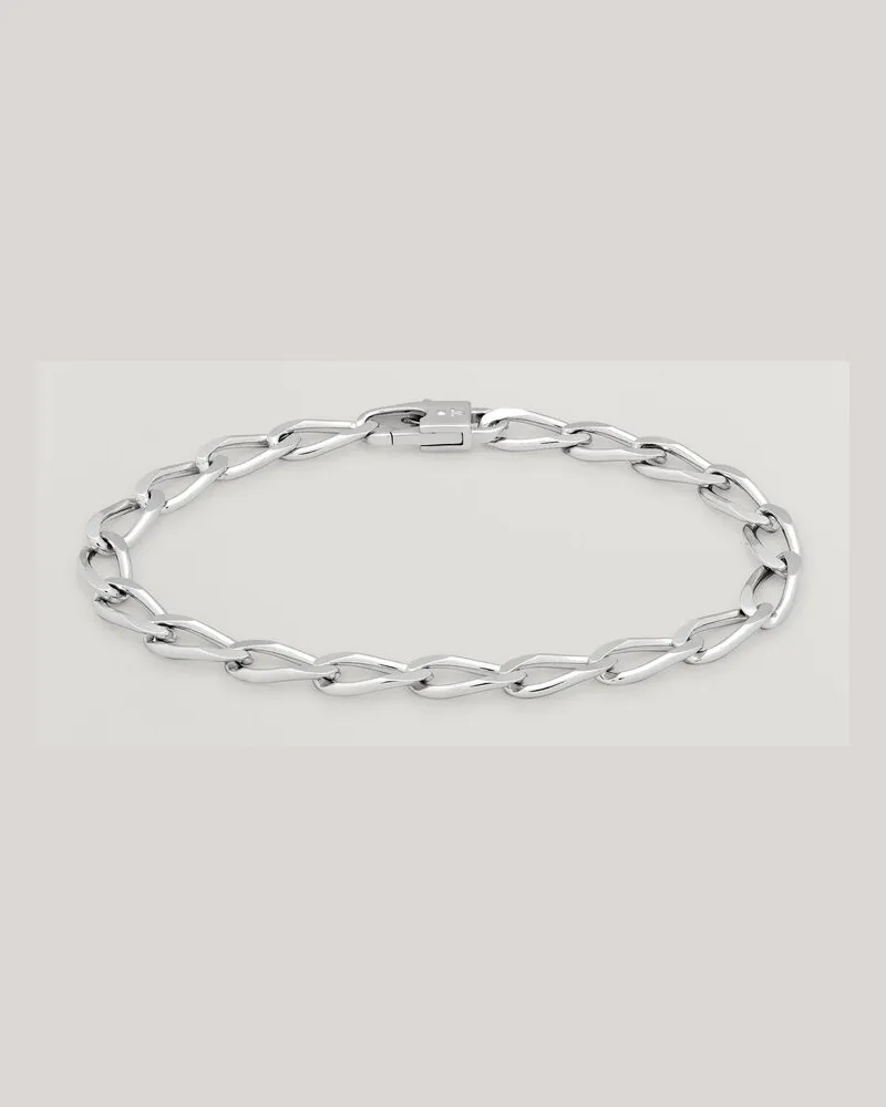 Tom Wood Arlo Large Bracelet Silver Silber