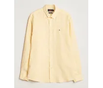 Douglas Leinen Button Down Shirt Yellow