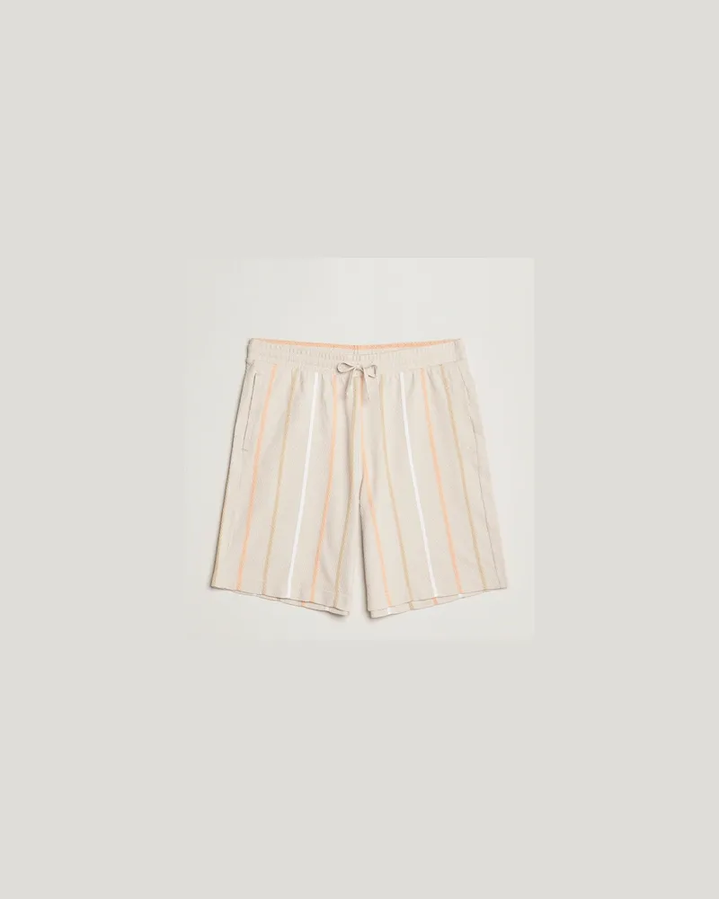J.Lindeberg Simon Stripe Shorts Moonbeam Beige