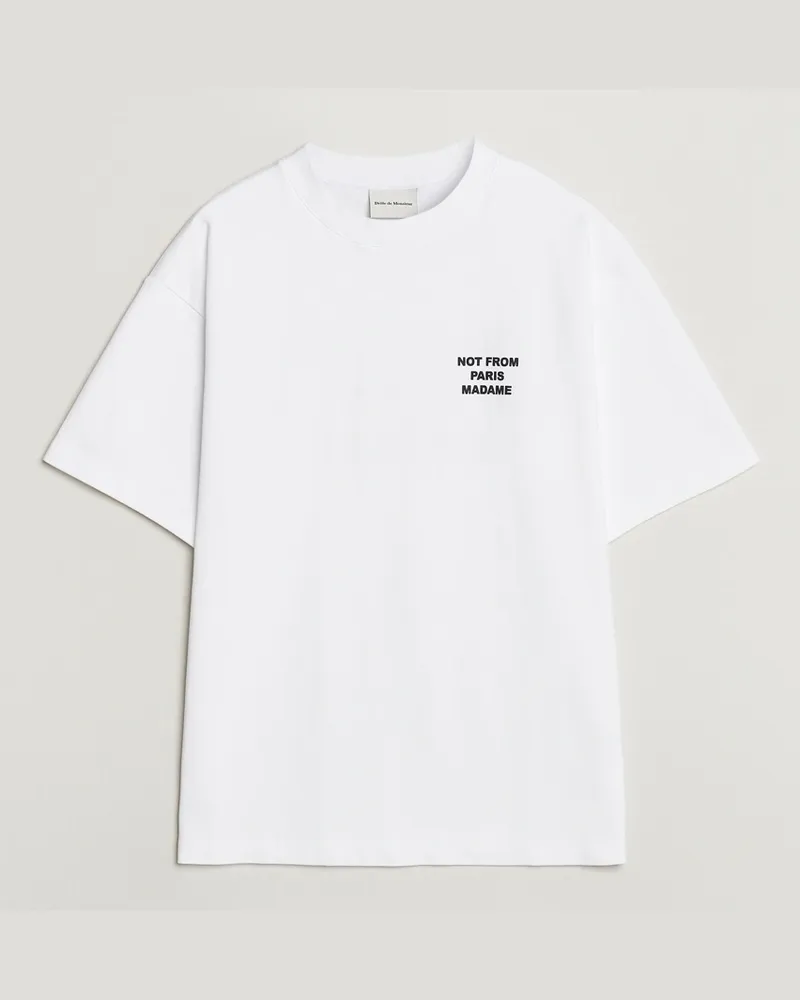 Drôle de Monsieur Slogan T-Shirt Optic White Weiß