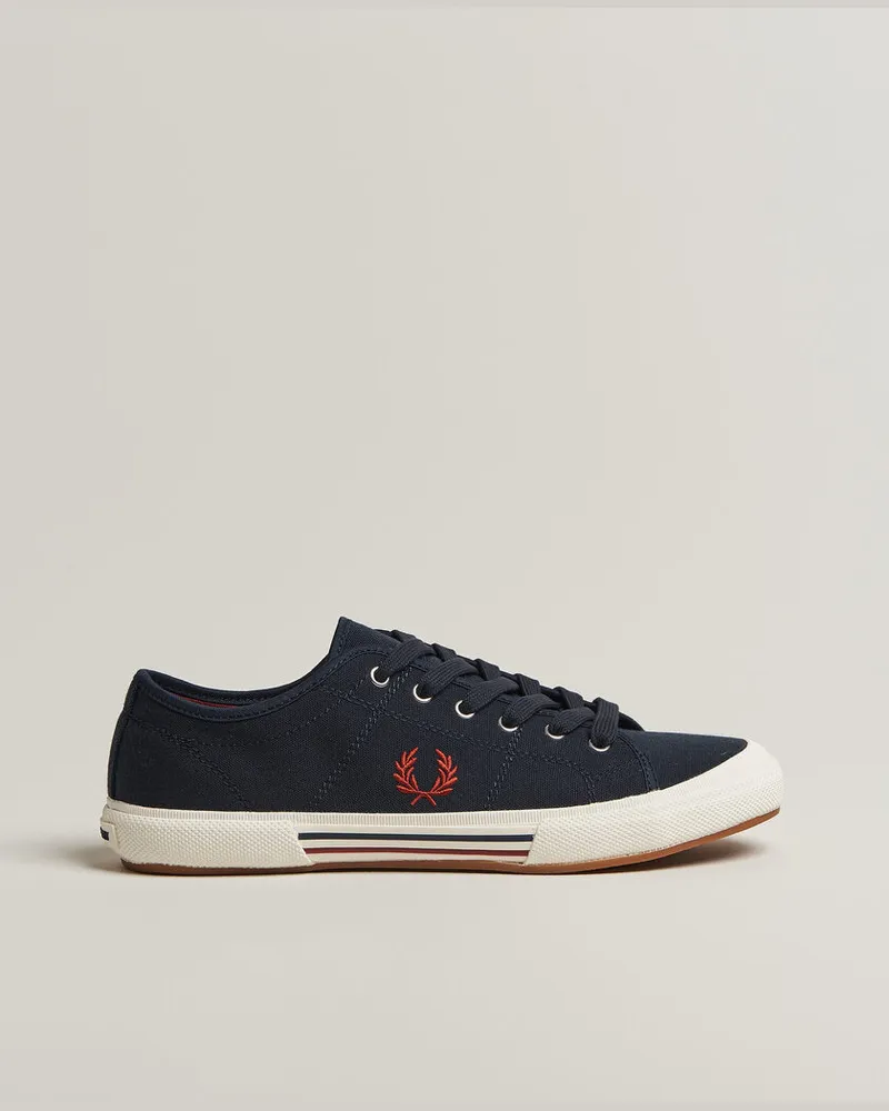 Fred Perry B708 Vintage Tennis Sneaker Navy Blau