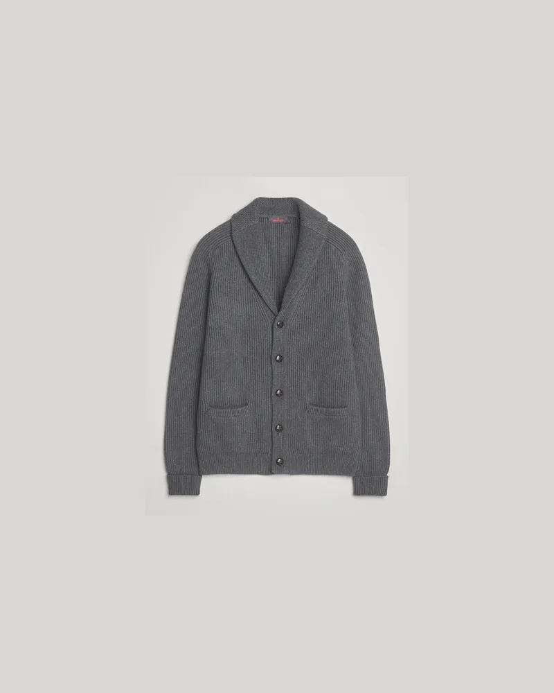 Morris Brayden Shawl Cardigan Grey Grau